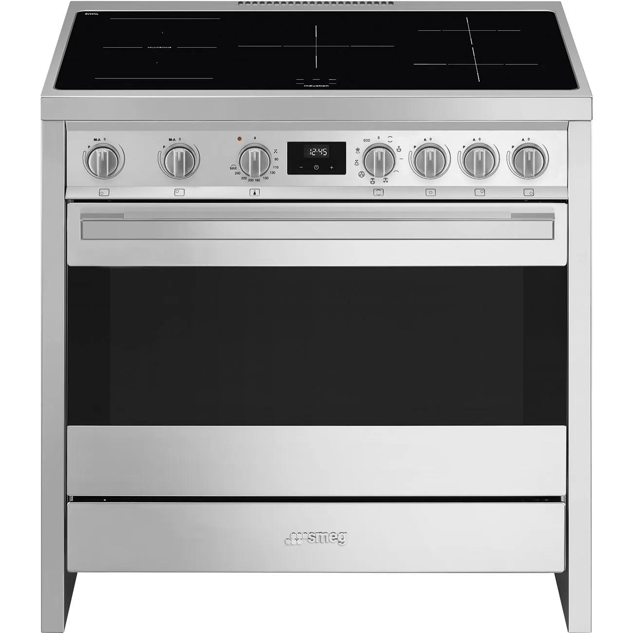 Bếp liền lò 90x60 cm Mista – Thép không gỉ