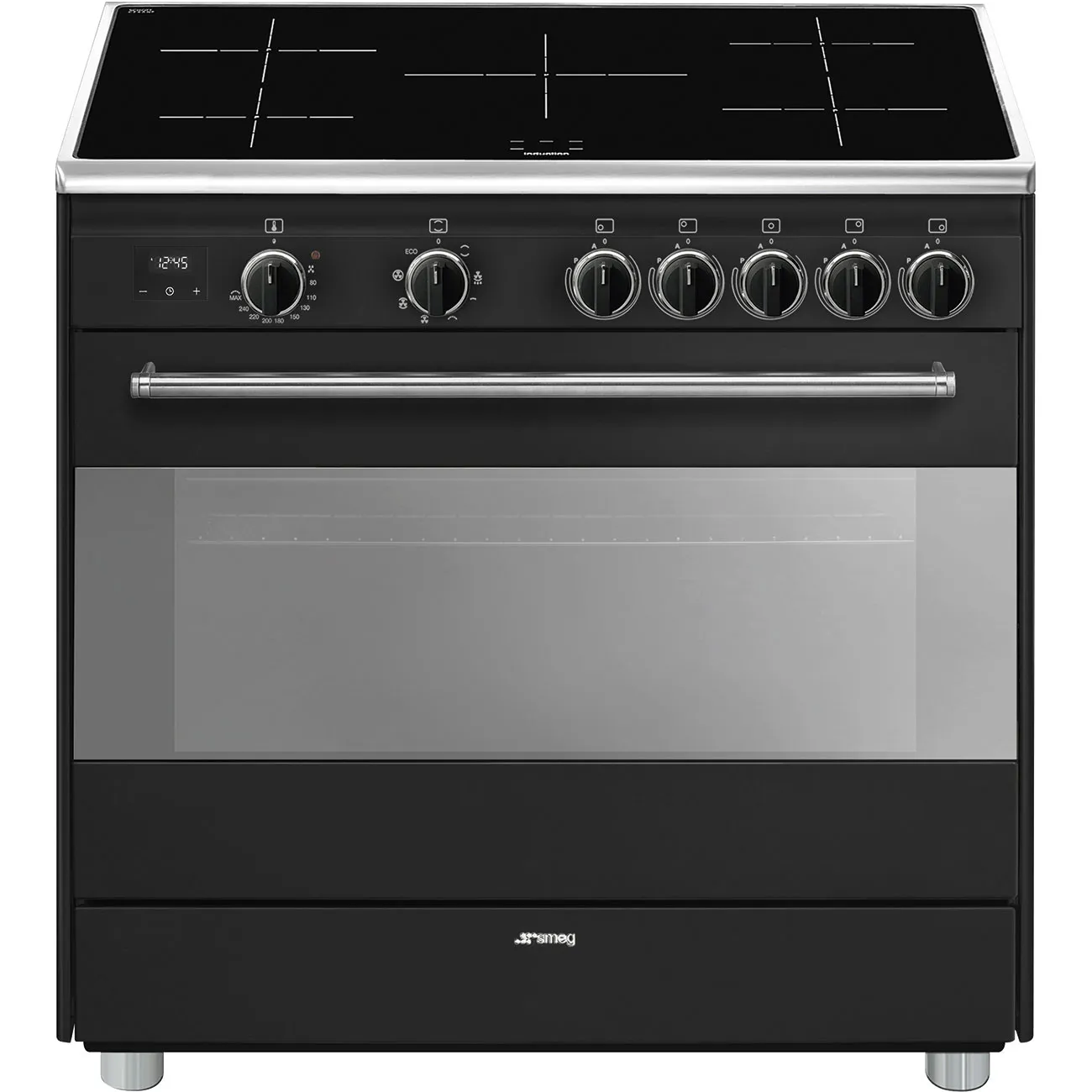 Bếp liền lò 90x60 cm Classica – Xám than