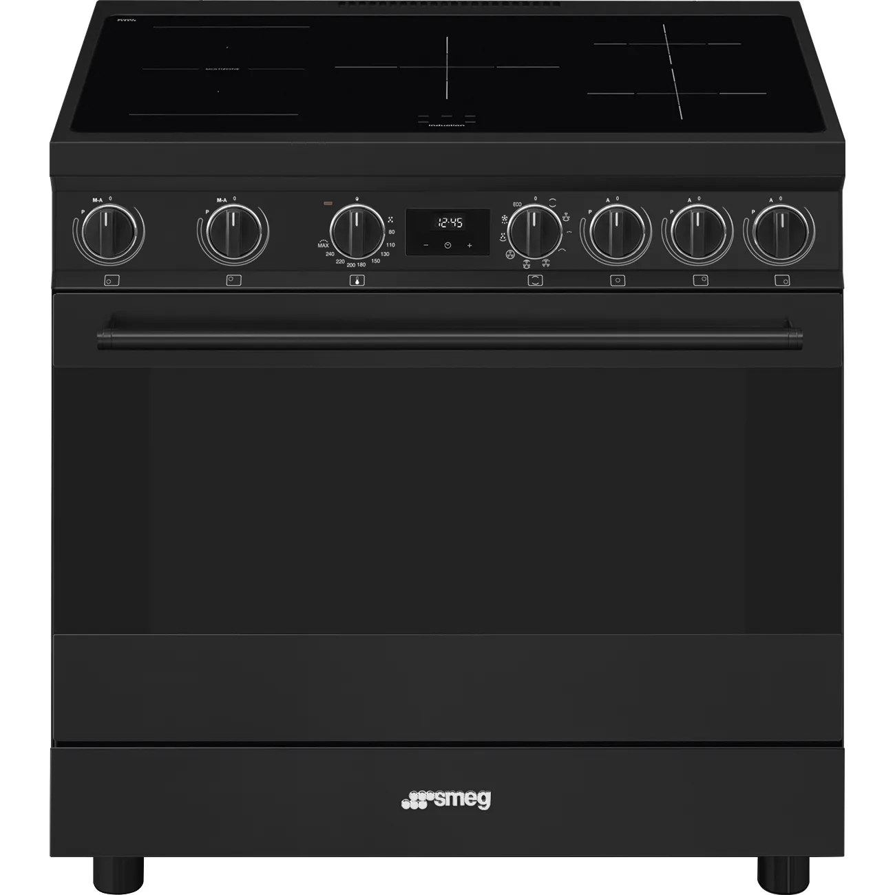 Bếp liền lò 90x60 cm Classica – Đen mờ