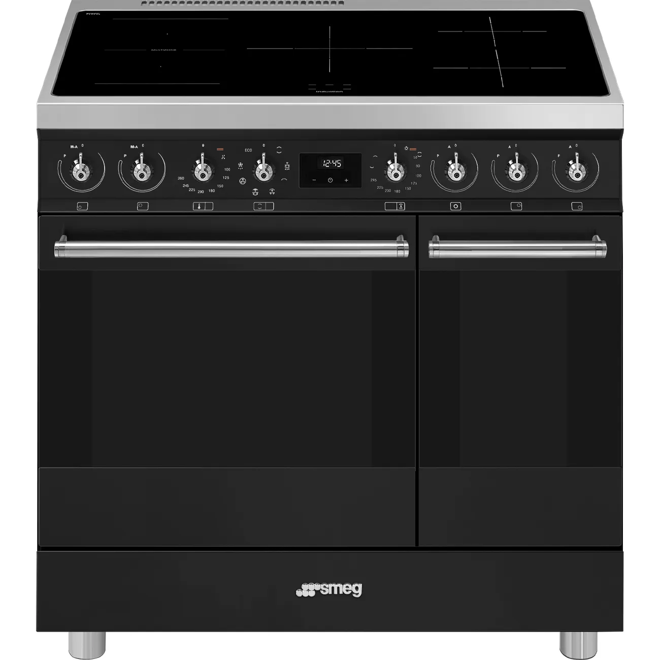 Bếp liền lò 90x60 cm Classica – Đen mờ