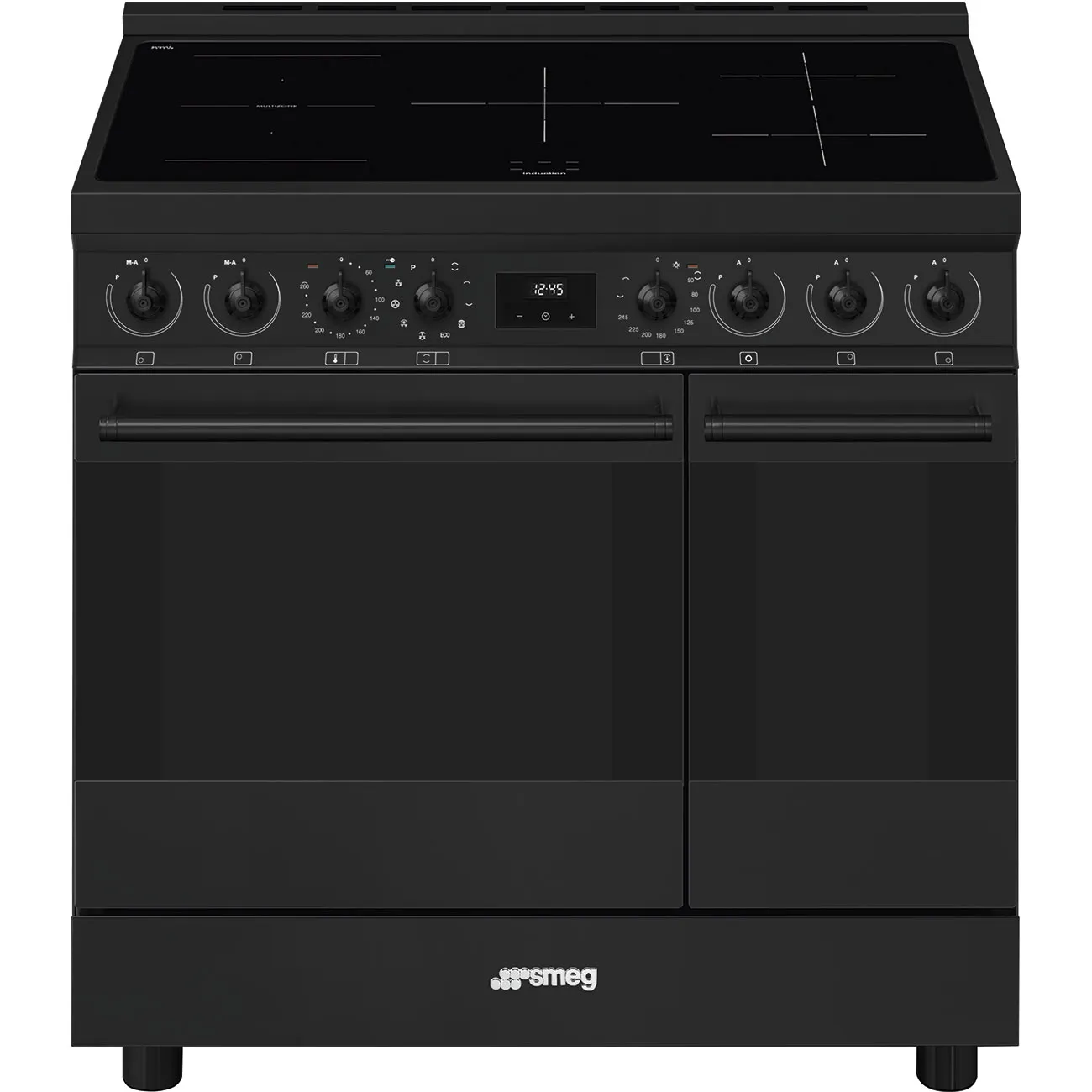 Bếp liền lò 90x60 cm Classica – Đen mờ