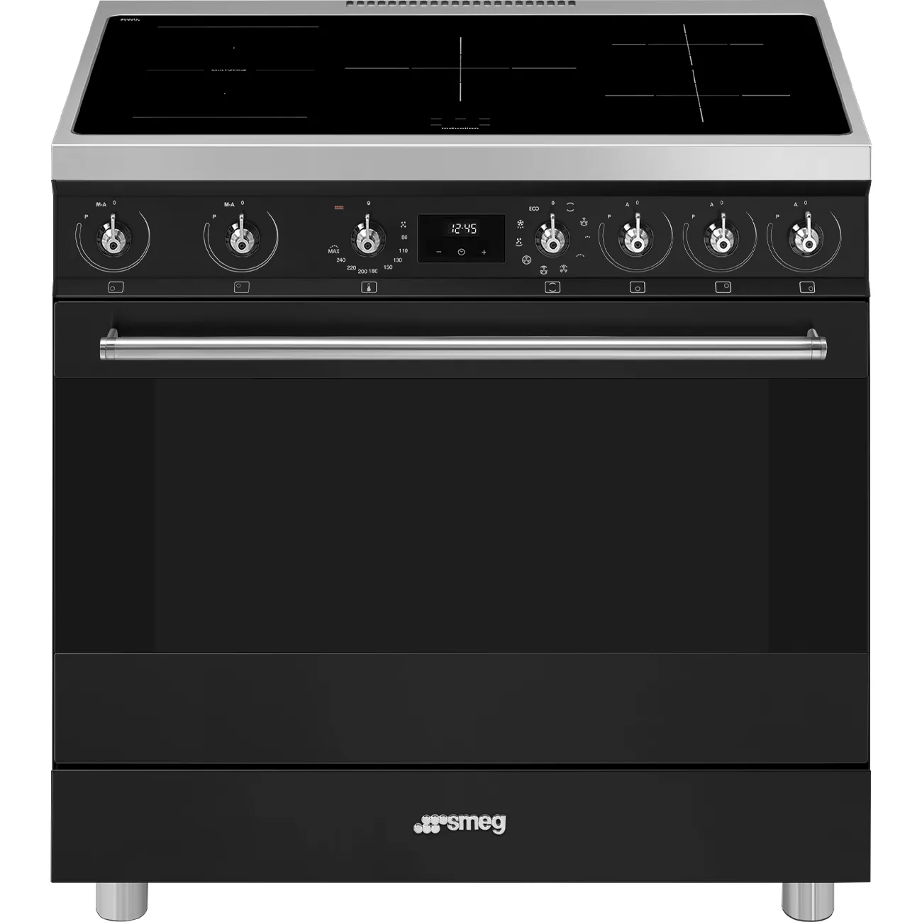 Bếp liền lò 90x60 cm Classica – Đen mờ