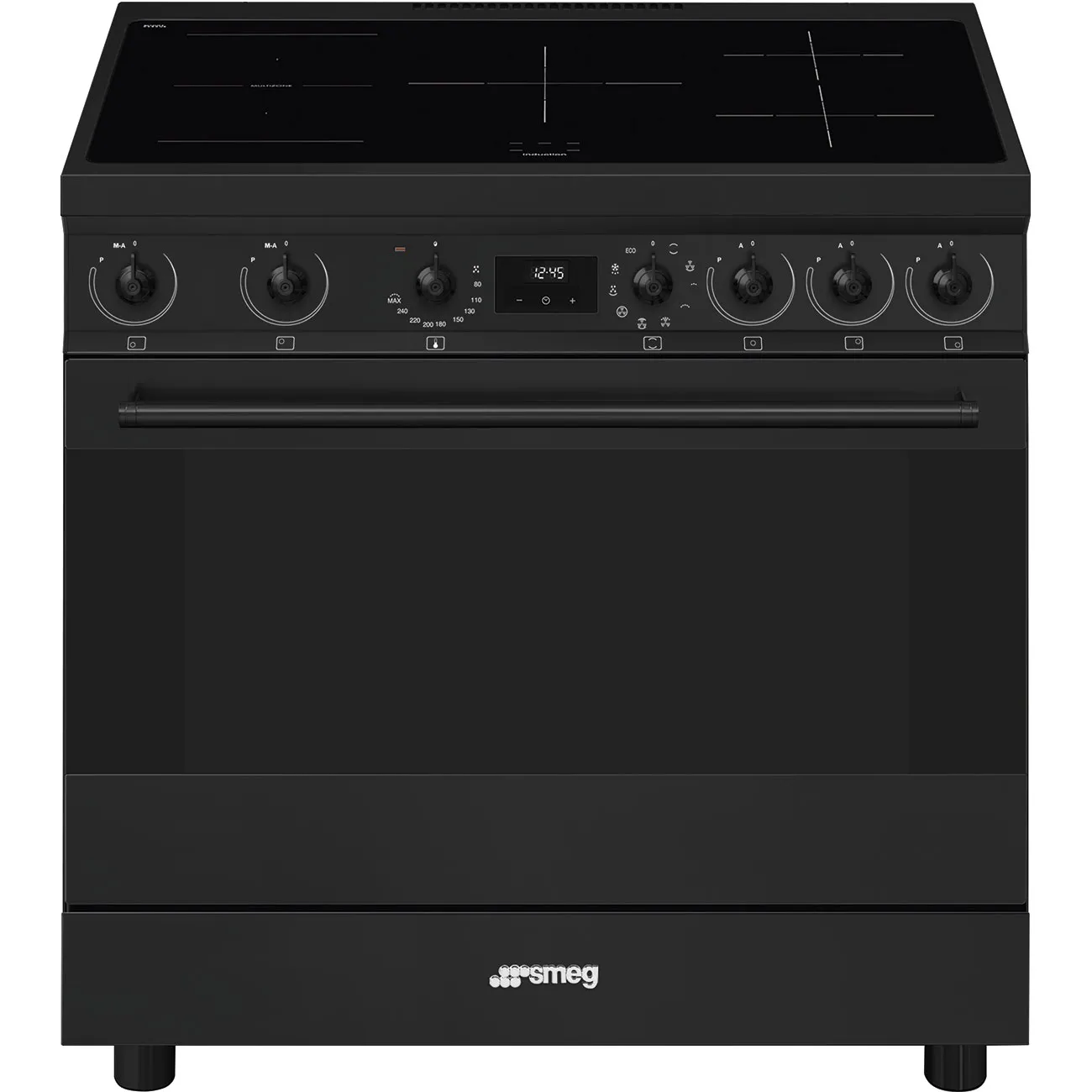 Bếp liền lò 90x60 cm Classica – Đen mờ