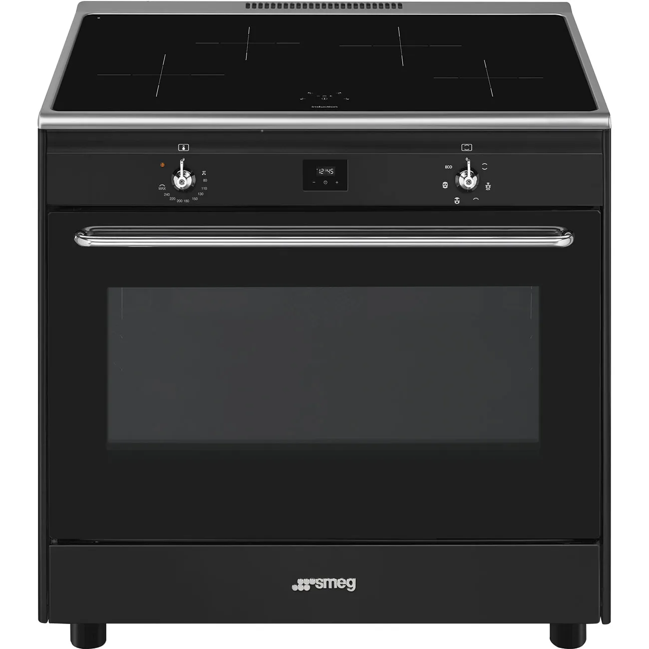 Bếp liền lò 90x60 cm Classica – Xám than