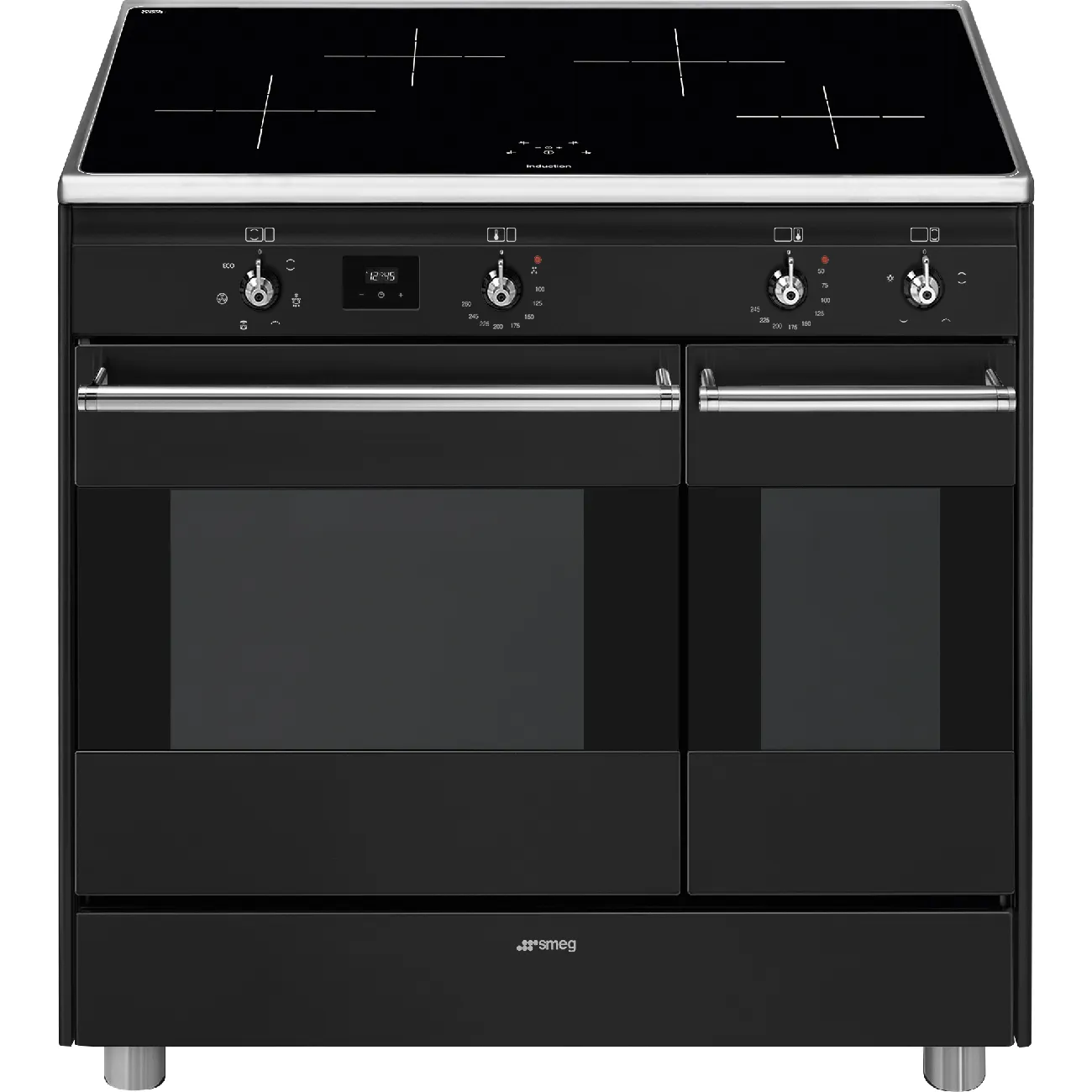 Bếp liền lò 90x60 cm Classica – Xám than