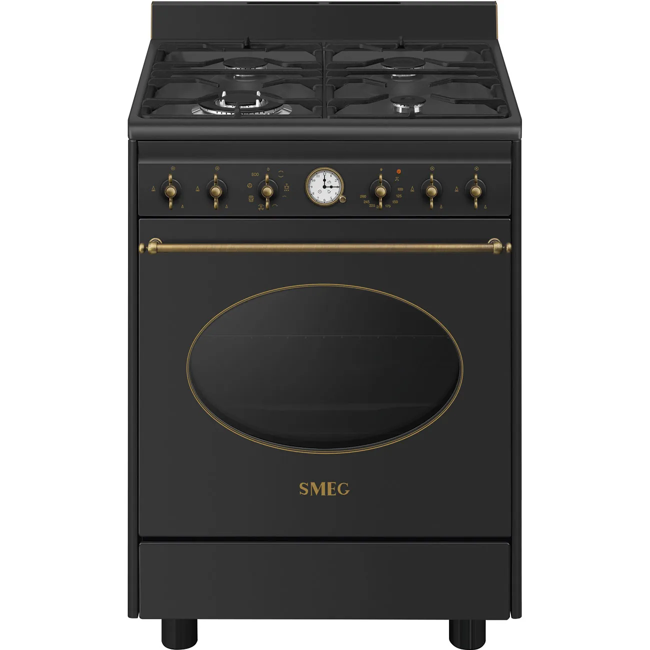 Bếp liền lò 60x60 cm Coloniale – Xám than