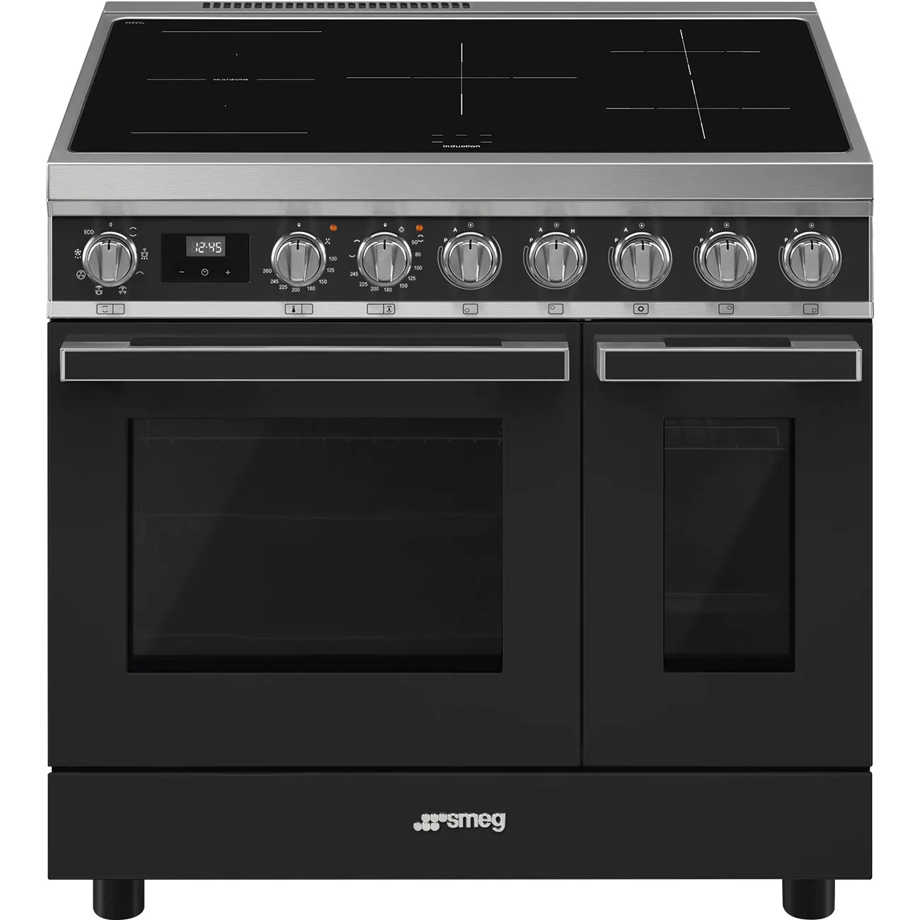 Bếp liền lò 90x60 cm Portofino – Xám than