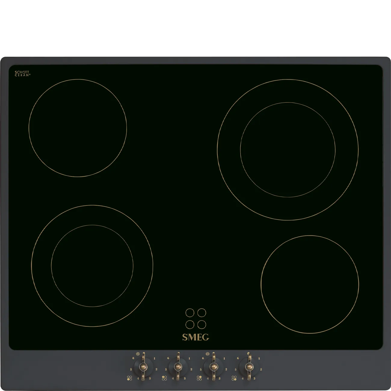 Bếp từ & bếp gas 60 cm Coloniale – Xám than