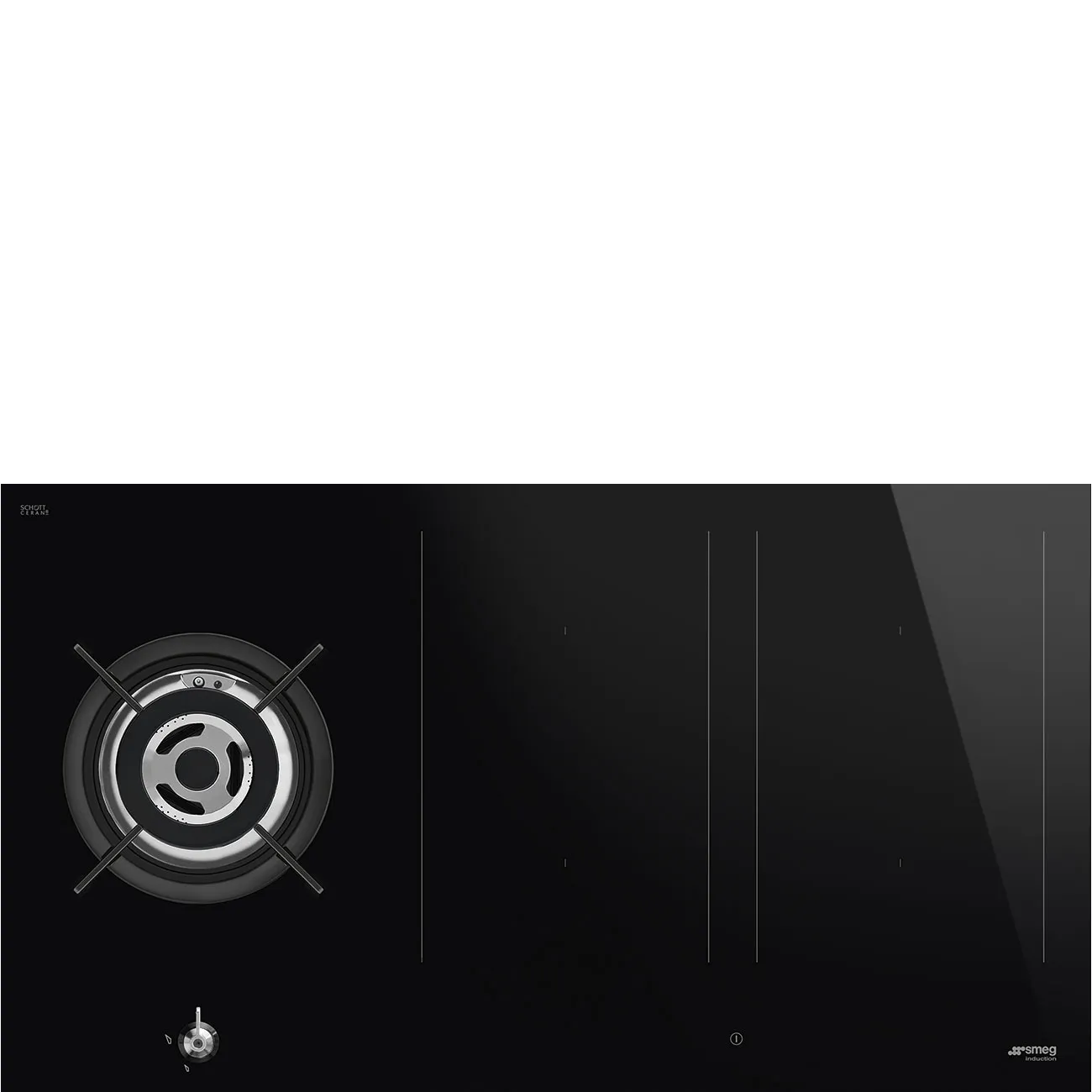 Bếp từ & bếp gas 90 cm Classica – Đen