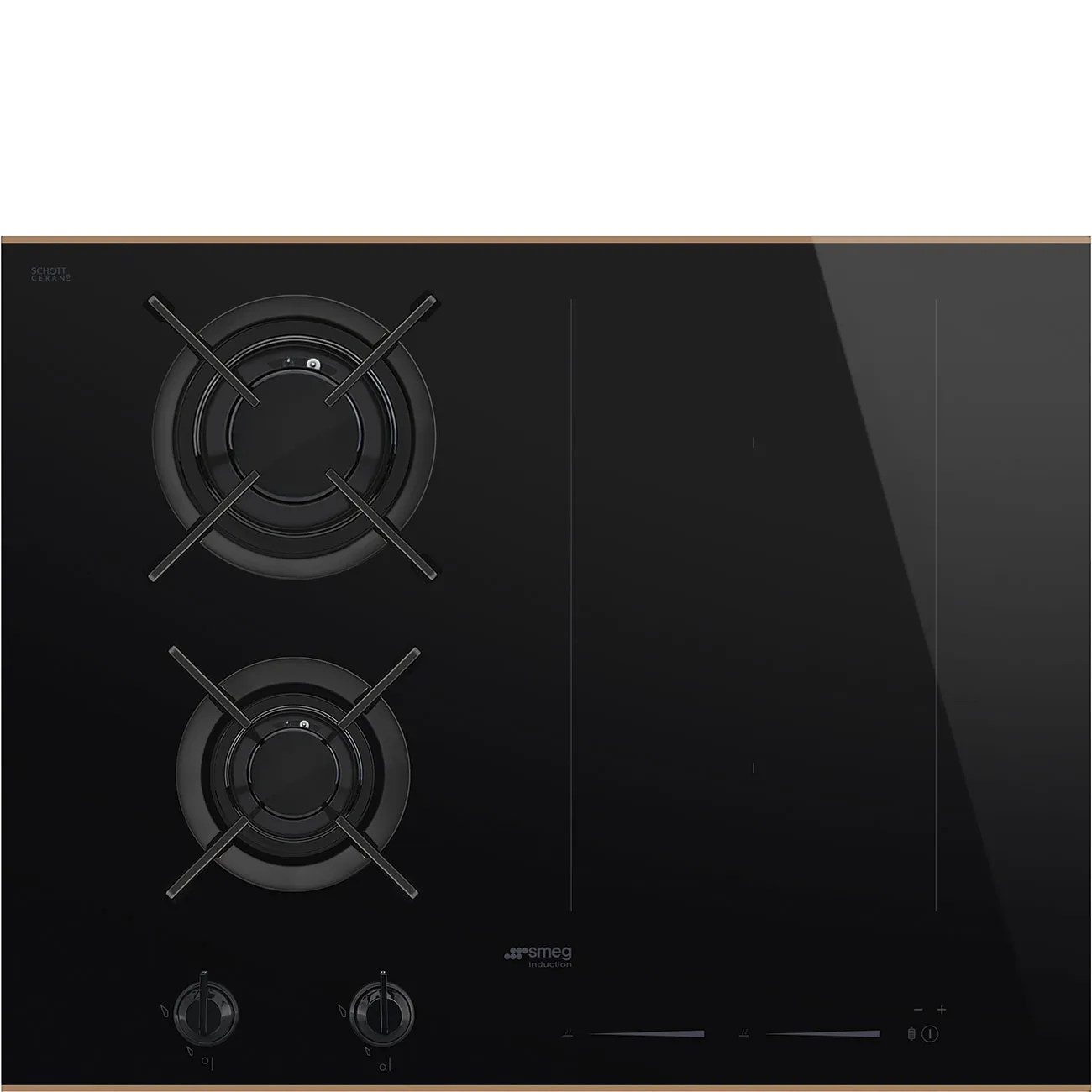Bếp từ & bếp gas 65 cm Dolce Stil Novo – Đen