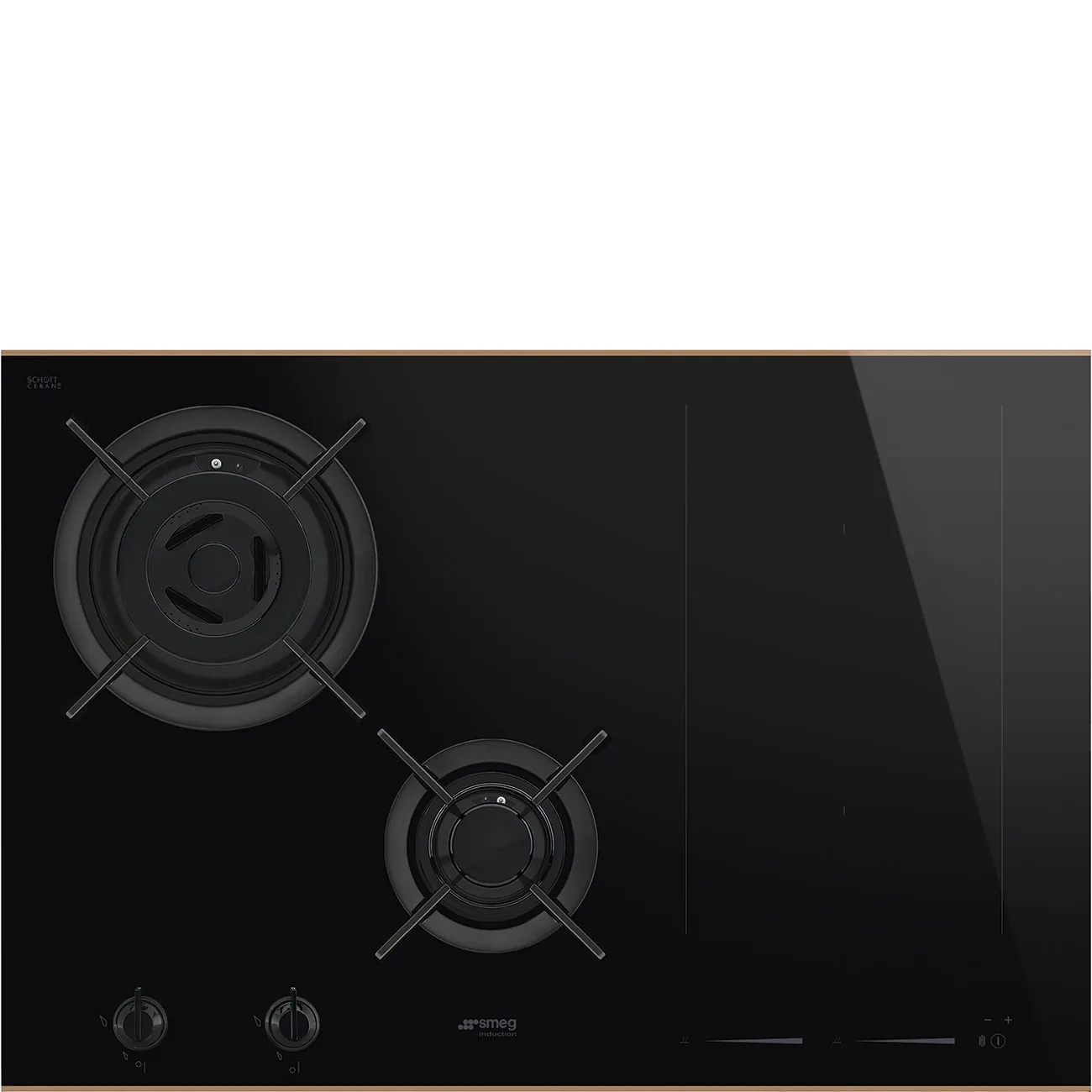 Bếp từ & bếp gas 75 cm Dolce Stil Novo – Đen