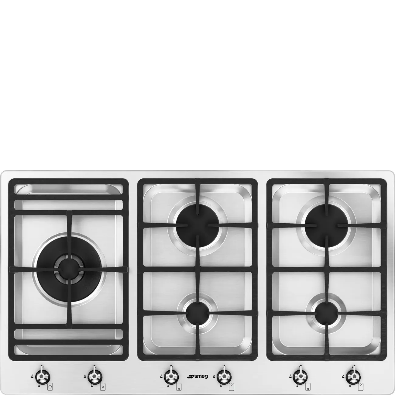 Bếp từ & bếp gas 90 cm Classica – Thép không gỉ
