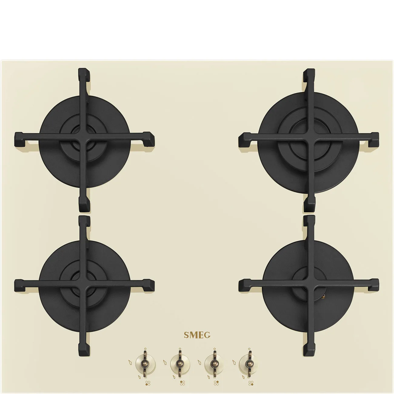 Bếp từ & bếp gas 60 cm Coloniale – Kem