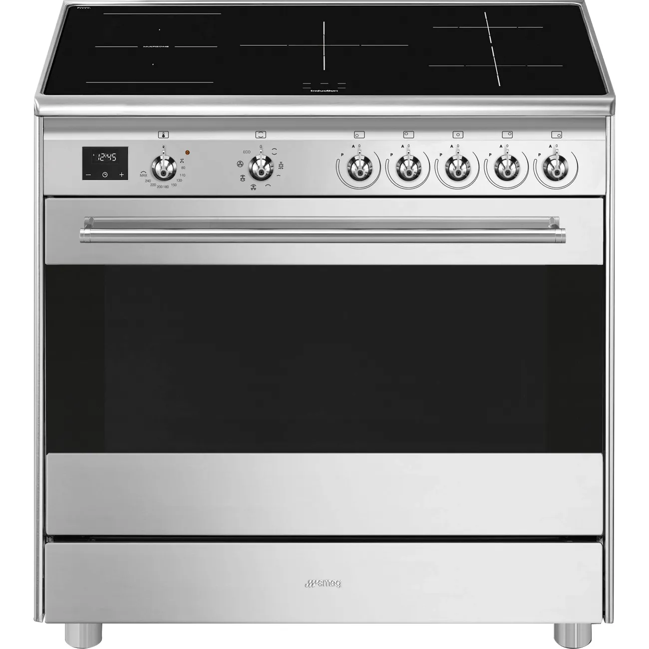 Bếp liền lò 90x60 cm Classica – Thép không gỉ
