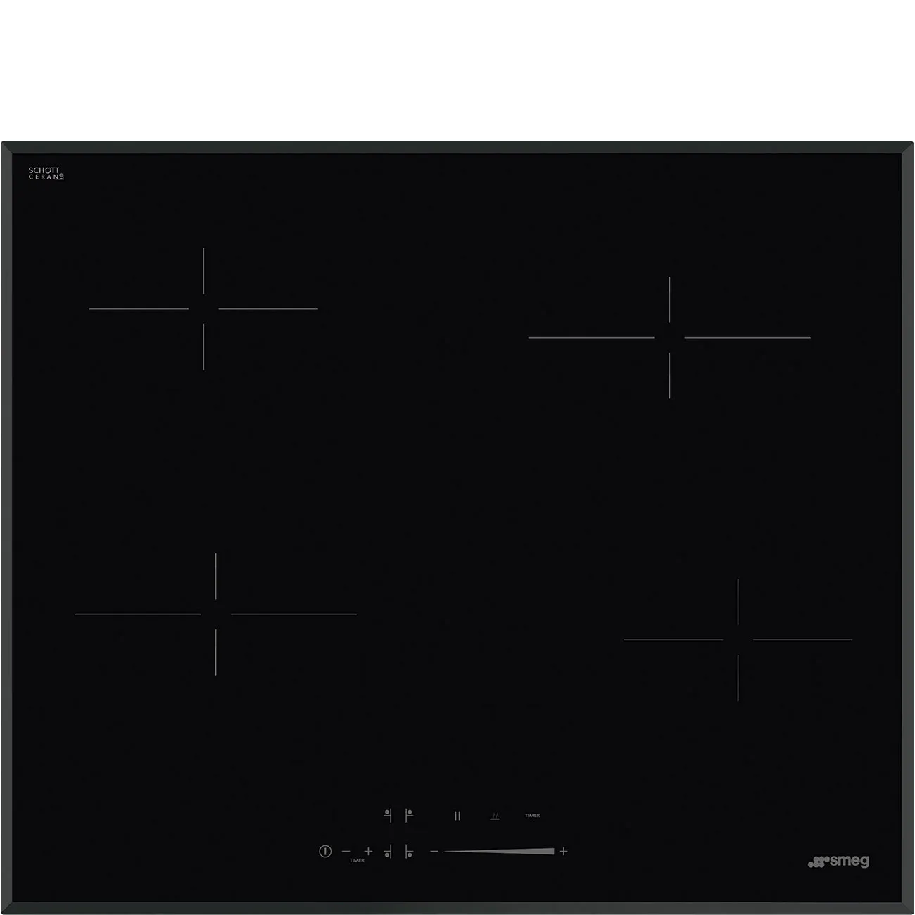 Bếp từ & bếp gas 60 cm Universale – Đen