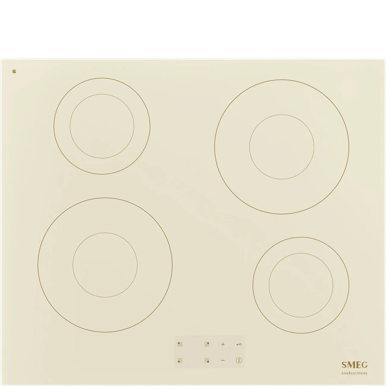 Bếp từ & bếp gas 60 cm Coloniale – Kem