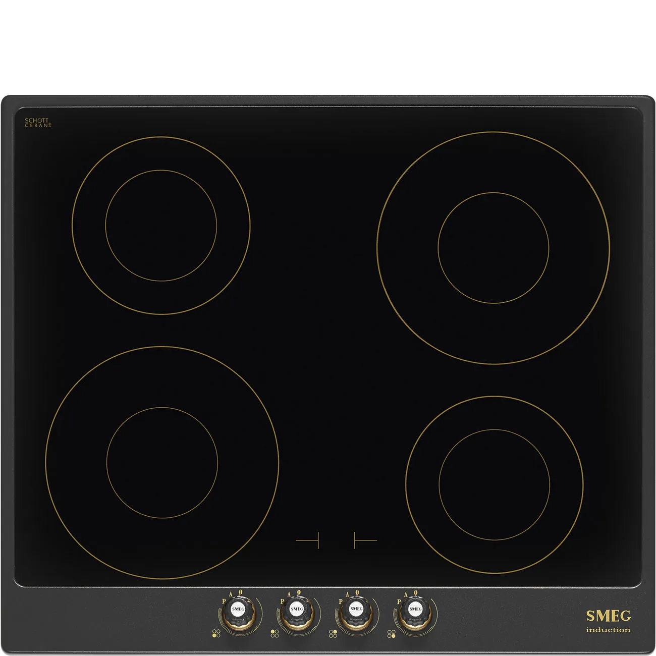 Bếp từ & bếp gas 60 cm Cortina – Xám than