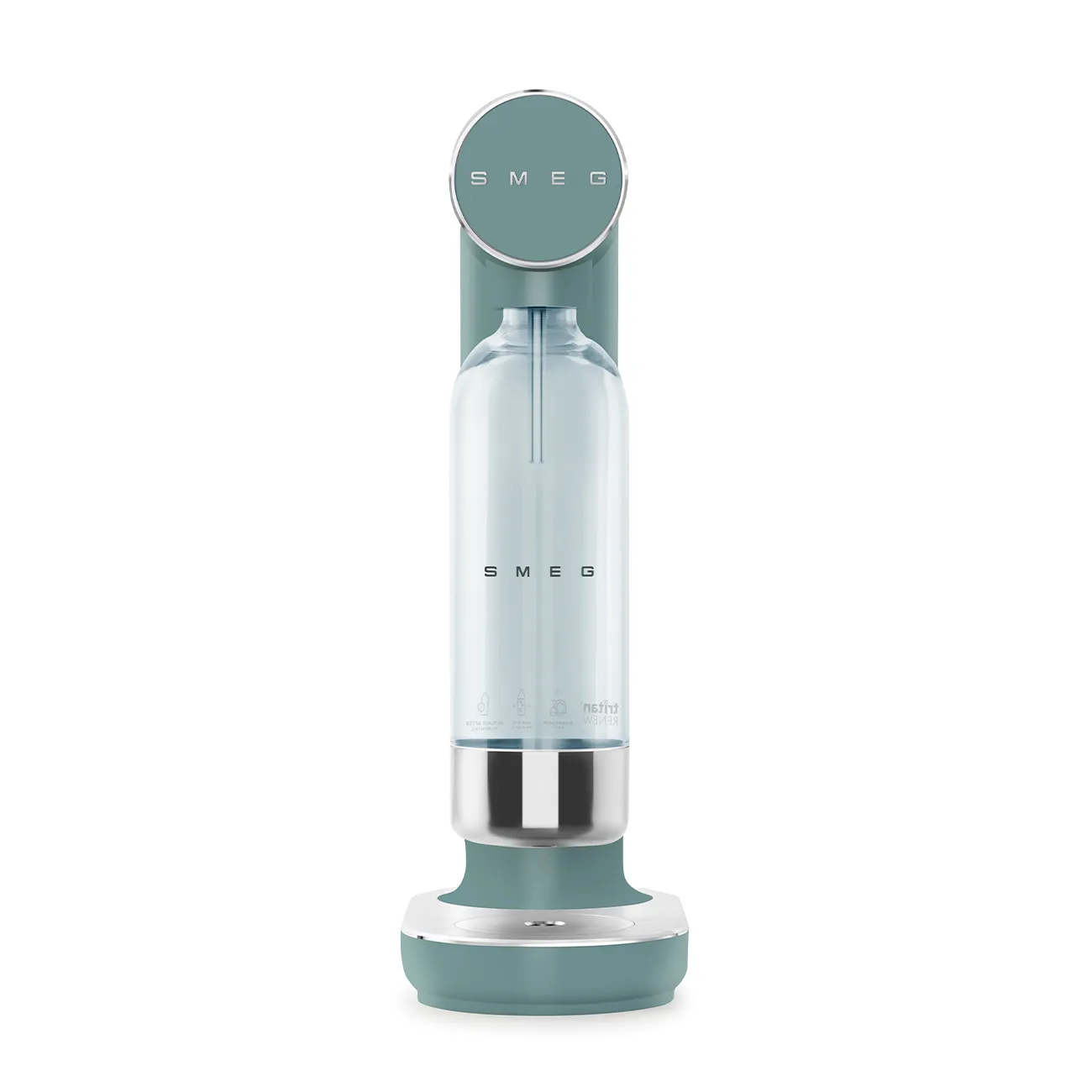 Máy làm nước có gas 14 cm Collezione – Xanh ngọc lục bảo