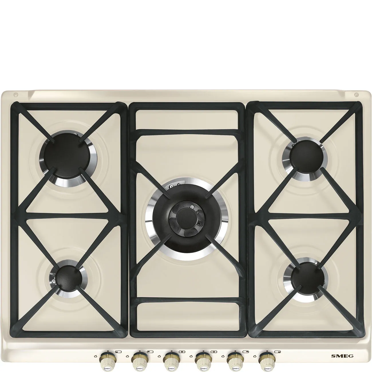 Bếp từ & bếp gas 69 cm Cortina – Kem