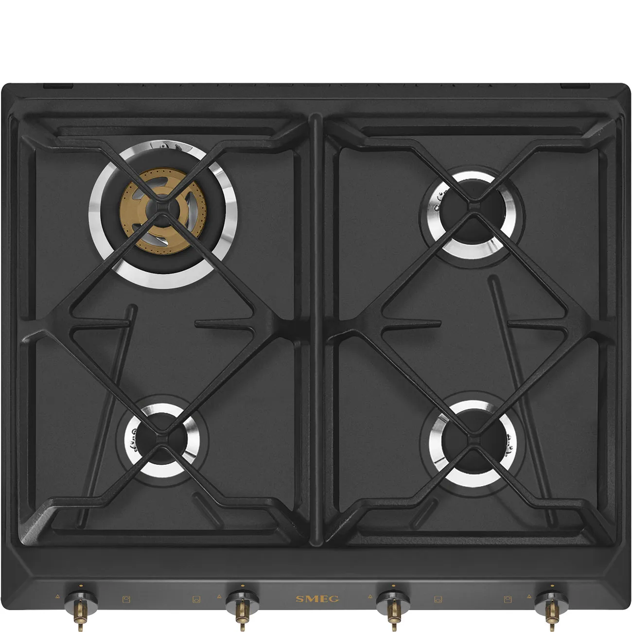 Bếp từ & bếp gas 60 cm Coloniale – Xám than