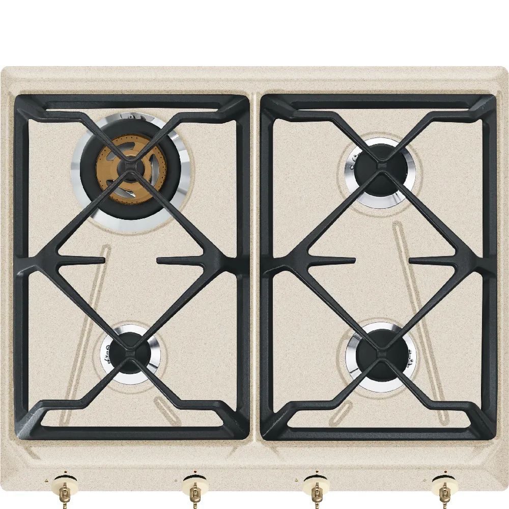 Bếp từ & bếp gas 60 cm Coloniale – Vàng yến mạch