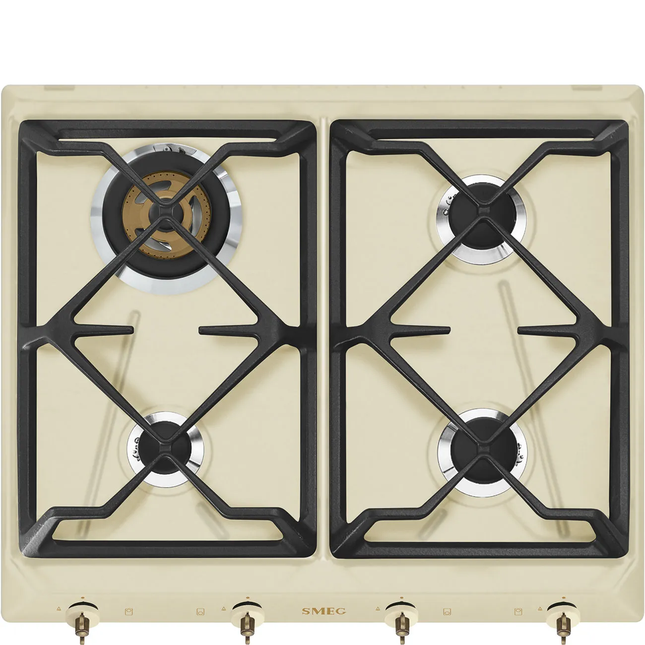 Bếp từ & bếp gas 60 cm Coloniale – Kem