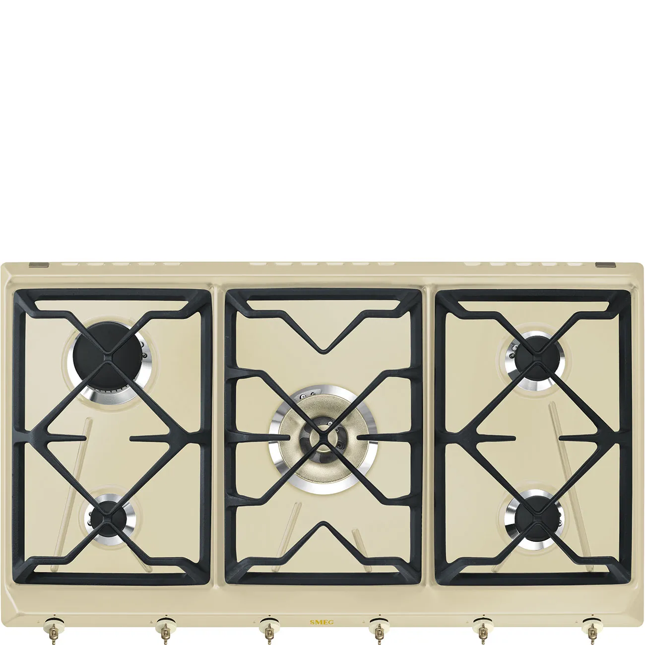 Bếp từ & bếp gas 89 cm Coloniale – Kem